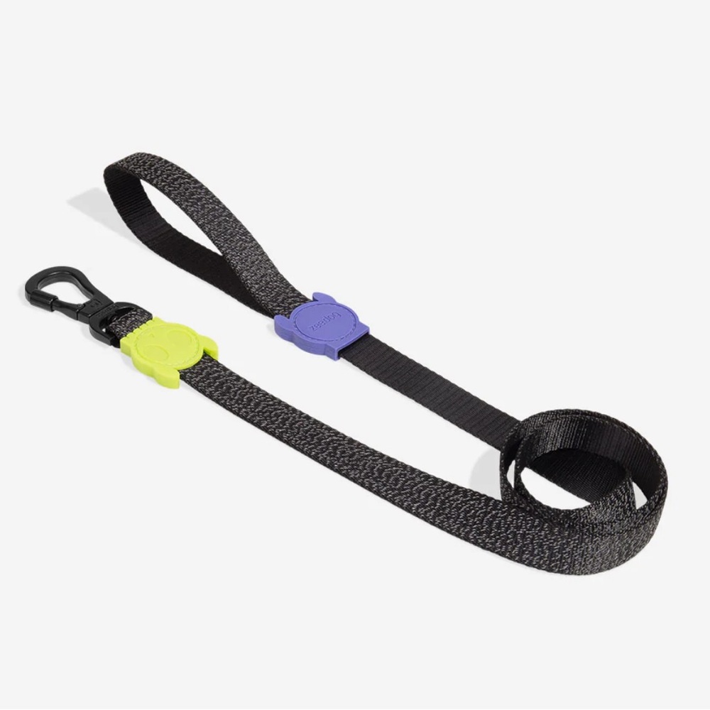NWT ZeeDog NOX Lumen Reflective Leash Large /Black